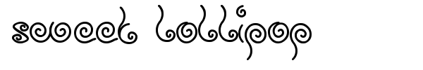 Sweet Lollipop font preview